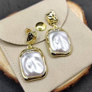 New Baroque Pearl Earrings for Women French Vintage Jewelry